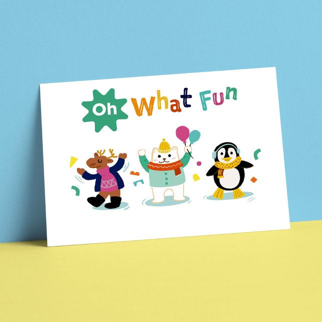 Fun Winter Wonderland Kids Birthday Party Invites (Creator Uploaded)