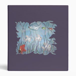 fun with chalkware fish binder -purple