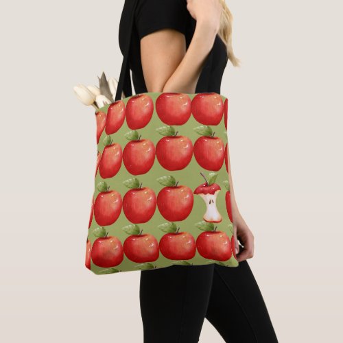 Fun with Fruit Red Apple Tote Bag