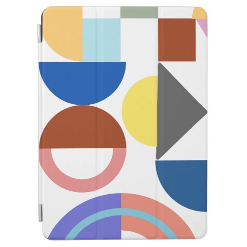 Fun With Geometry Colorful Shapes  iPad Air Cover