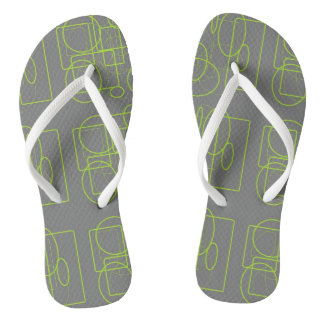 Fun with Green and Gray Flip Flops