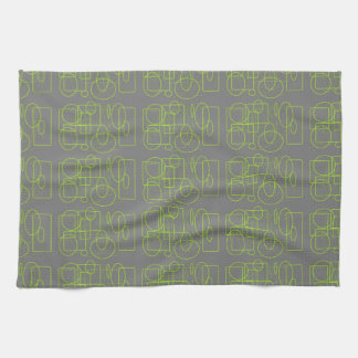 Fun with Green and Gray Kitchen Towel