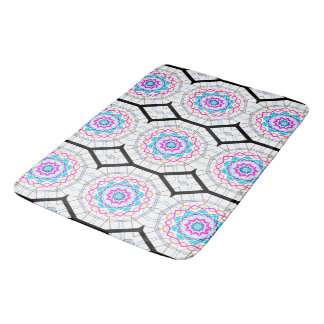 Fun with kaleidoscopes bathroom mat