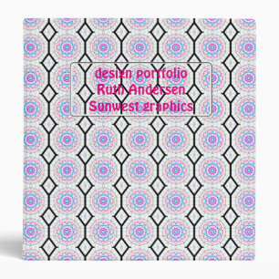 Fun with kaleidoscopes designer portfolio binder