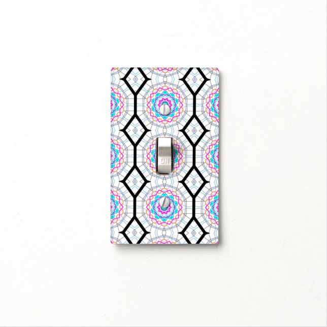fun with kaleidoscopes light switch cover (In Situ)