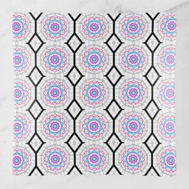 Fun with kaleidoscopes trinket tray (Front)