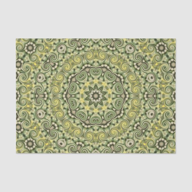 Fun with Lime green Tissue Paper (Front)