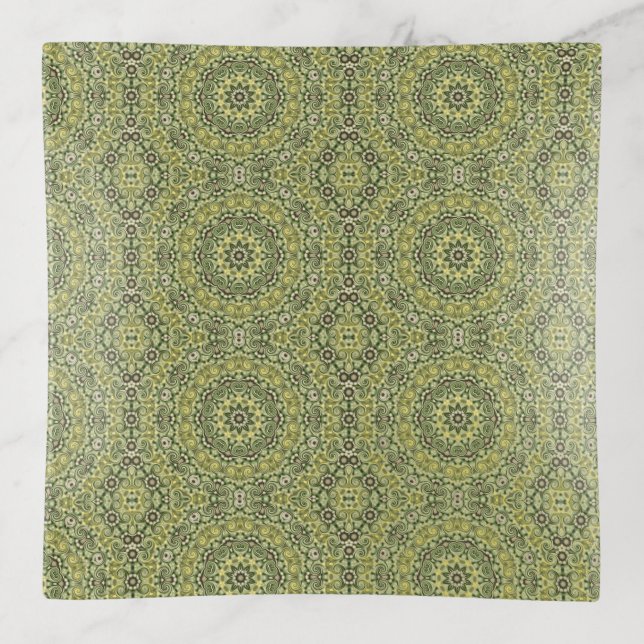 Fun with Lime green Trinket Tray (Front)