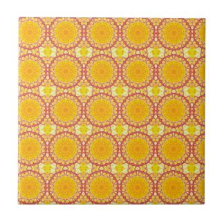 Fun with orange and red ceramic tile