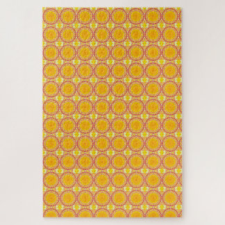 Fun with orange and red jigsaw puzzle