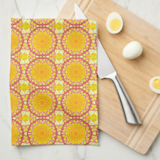 Fun with orange and red kitchen towel