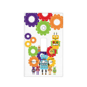 Fun With Robots Light Switch Cover