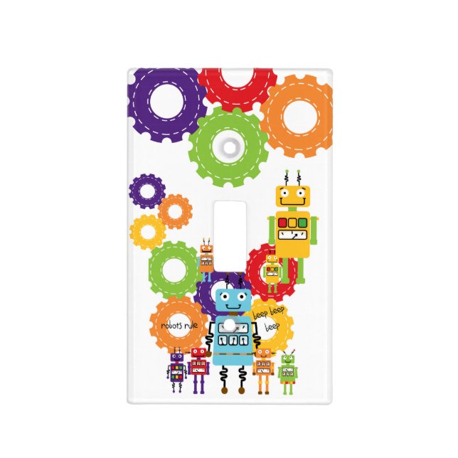 Fun With Robots Light Switch Cover (Front)