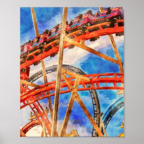 fun with roller coaster poster