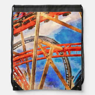 fun with roller coaster tote bag