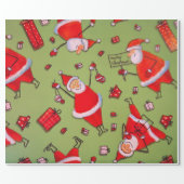 Fun with Santa Wrapping Paper (Flat)