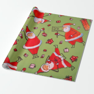 Fun with Santa Wrapping Paper