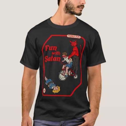 Fun With Satan Vintage Childgame Horror Goth Punk T_Shirt