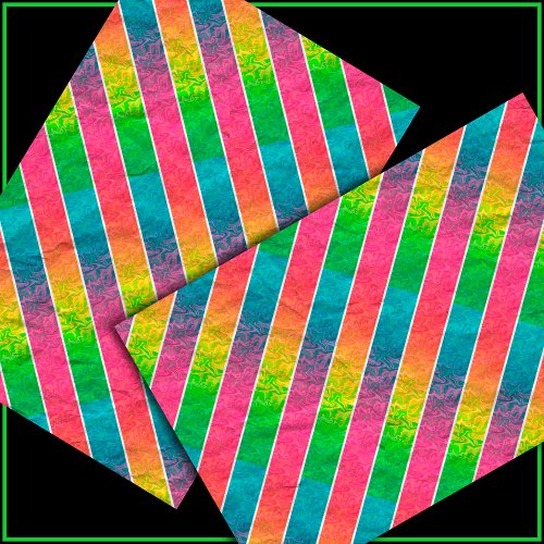 Fun with Stripes Pattern 1 Rainbow Decoupage Tissue Paper