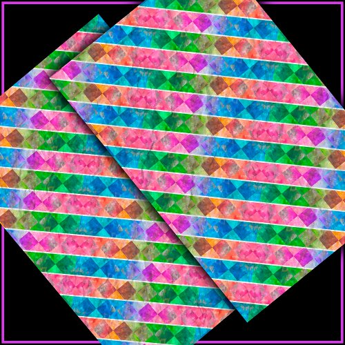 Fun with Stripes Pattern 5a Checkered Decoupage Tissue Paper