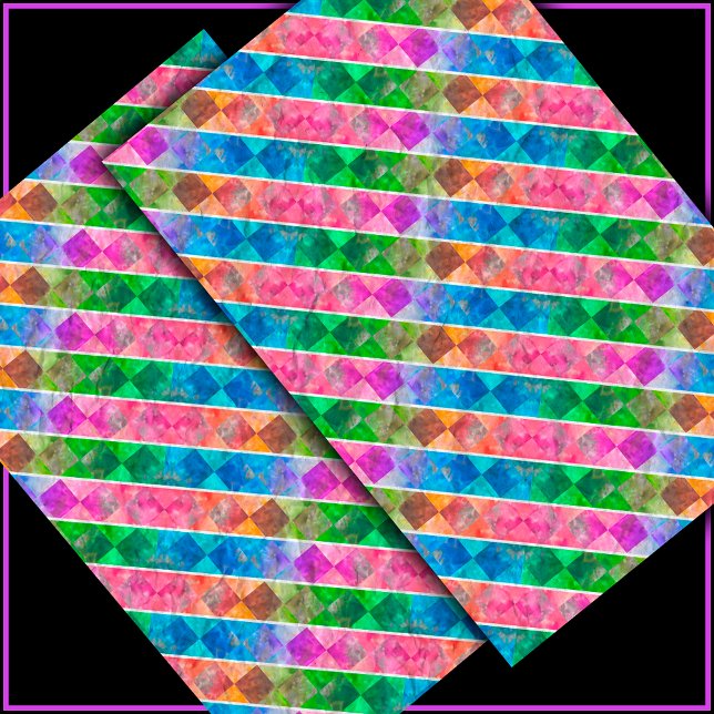 [Fun with Stripes] Pattern #5a Checkered Decoupage Tissue Paper (Creator Uploaded)