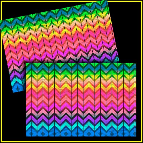 Fun with Stripes Pattern 7a Rainbow Decoupage Tissue Paper
