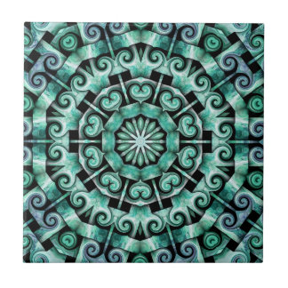 Fun with Teal and black Ceramic Tile