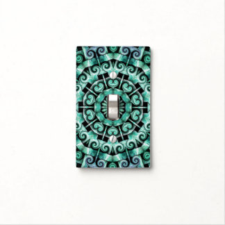 Fun with Teal and black Light Switch Cover
