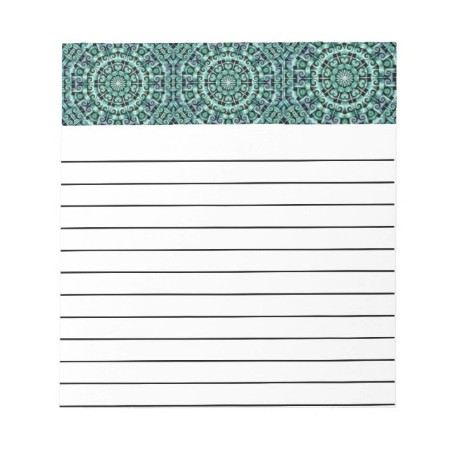 Fun with Teal and black Notepad (Front)