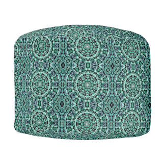 Fun with teal and black pouf