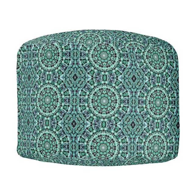 Fun with teal and black pouf (Front)
