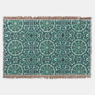 Fun with Teal and black Throw Blanket