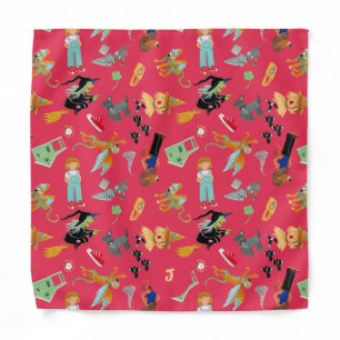 Fun Wizard of Oz on red children's design Bandana