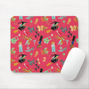 Fun Wizard of Oz on red children's design Mouse Pad