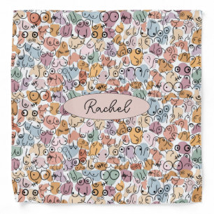 fun woman feminist bandana