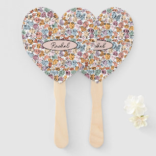 fun woman feminist hand fan