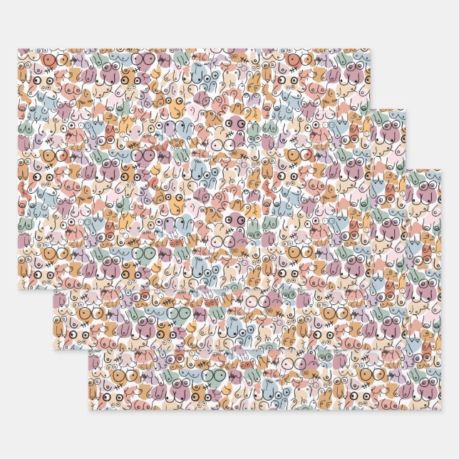 fun woman feminist wrapping paper sheets (Set)