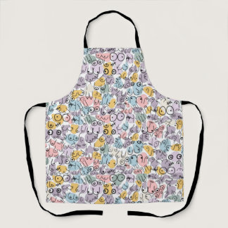 fun woman pattern apron
