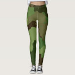 Fun Woodland Camouflage with Larger Splotches Leggings
