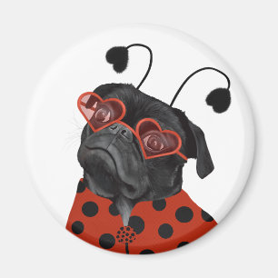 Fun Wordplay Little Love Pug Magnet
