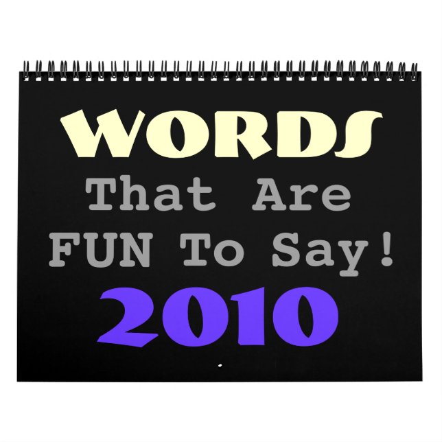 Fun Words Calendar (Cover)