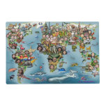 Fun World Map Placemat