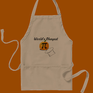 Fun 'World’s Okayest Pumpkin Pi Chef' Adult Apron