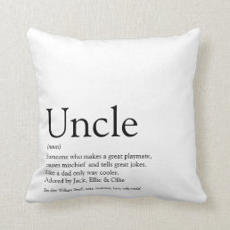 Fun World&#39;s Best Ever Uncle Funcle Definition Throw Pillow