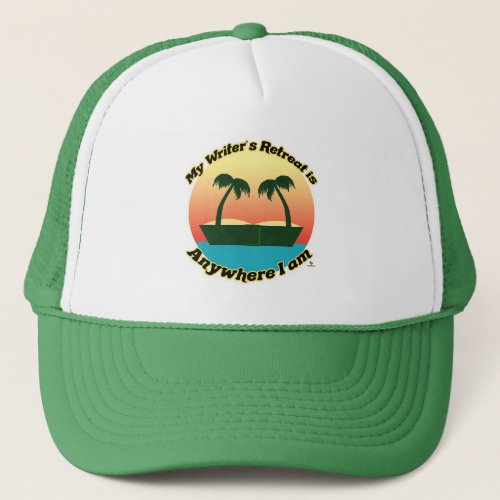 Fun Writers Retreat Author Life Tour logo Trucker Hat