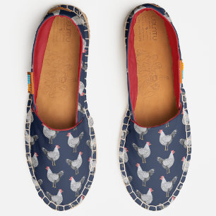 Fun Wyandotte Chicken Hen Pattern Espadrilles
