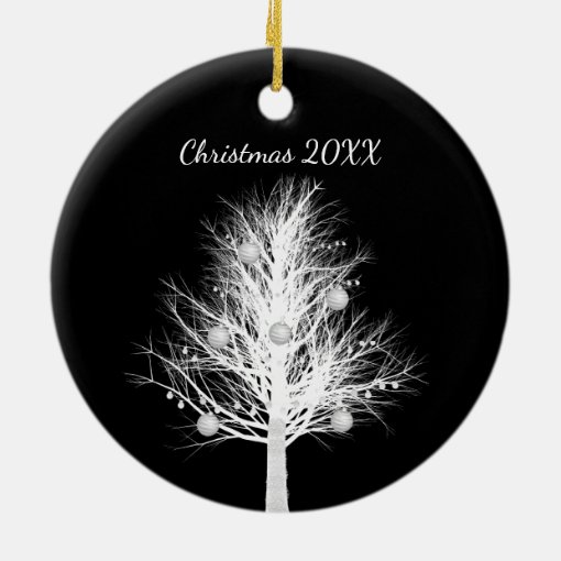 Fun Xray Christmas Tree "Christmas 20xx" Ceramic Ornament Zazzle