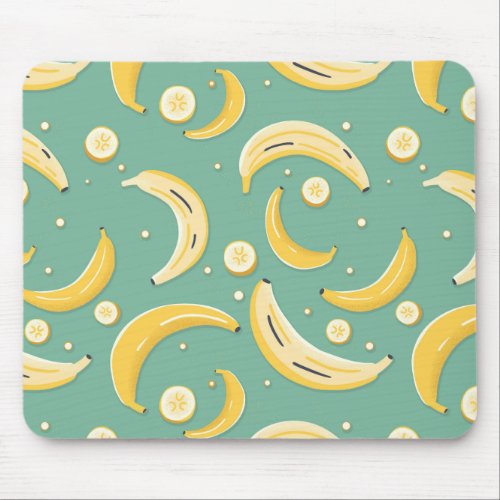 Fun Yellow Banana Pattern Mouse Pad