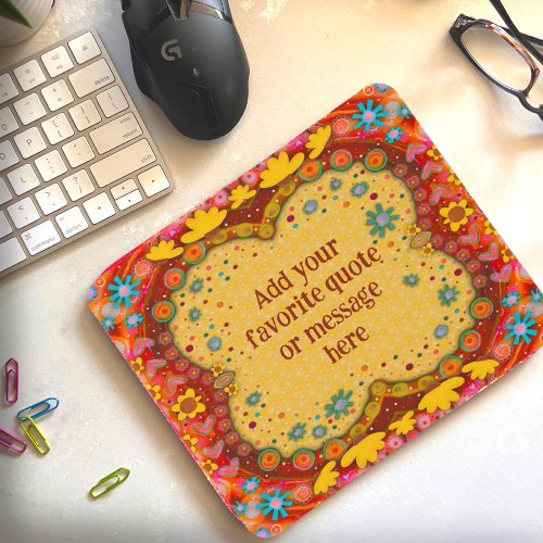 Fun Yellow Daisies Custom Inspirivity Mousepad