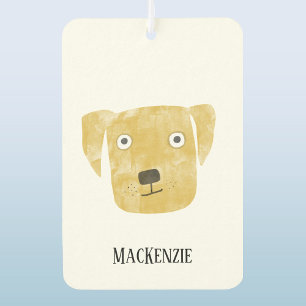 Fun Yellow Labrador Retriever Dog Personalized Air Freshener